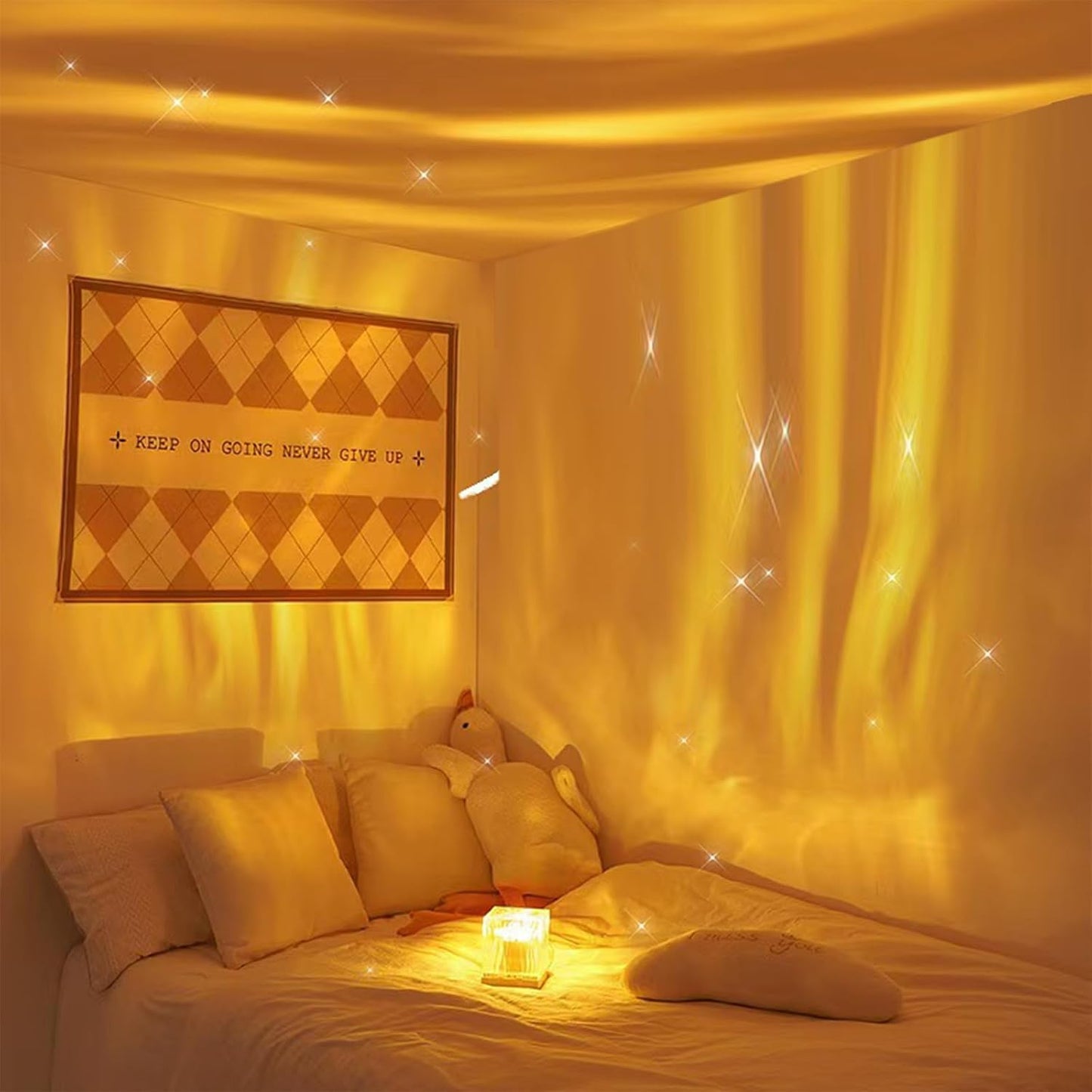 E-COSMOS Plug in Led Night Light Mini USB Led Light(4 Pcs) - Plastic, White