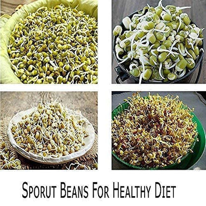 E-COSMOS Sprout Maker with 4 Compartments for Multi Purpose Use - Plastic Grocery Container Sprouted Grains Seeds Dal Channa Chole Ragi Organic Sprouting Jar (500ml,4-Layer)