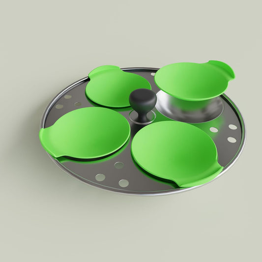 E-COSMOS 8 Silicone Idli Maker Cups – Non-Stick & Efficient Design for Less Batter Wastage (Color May Vary)