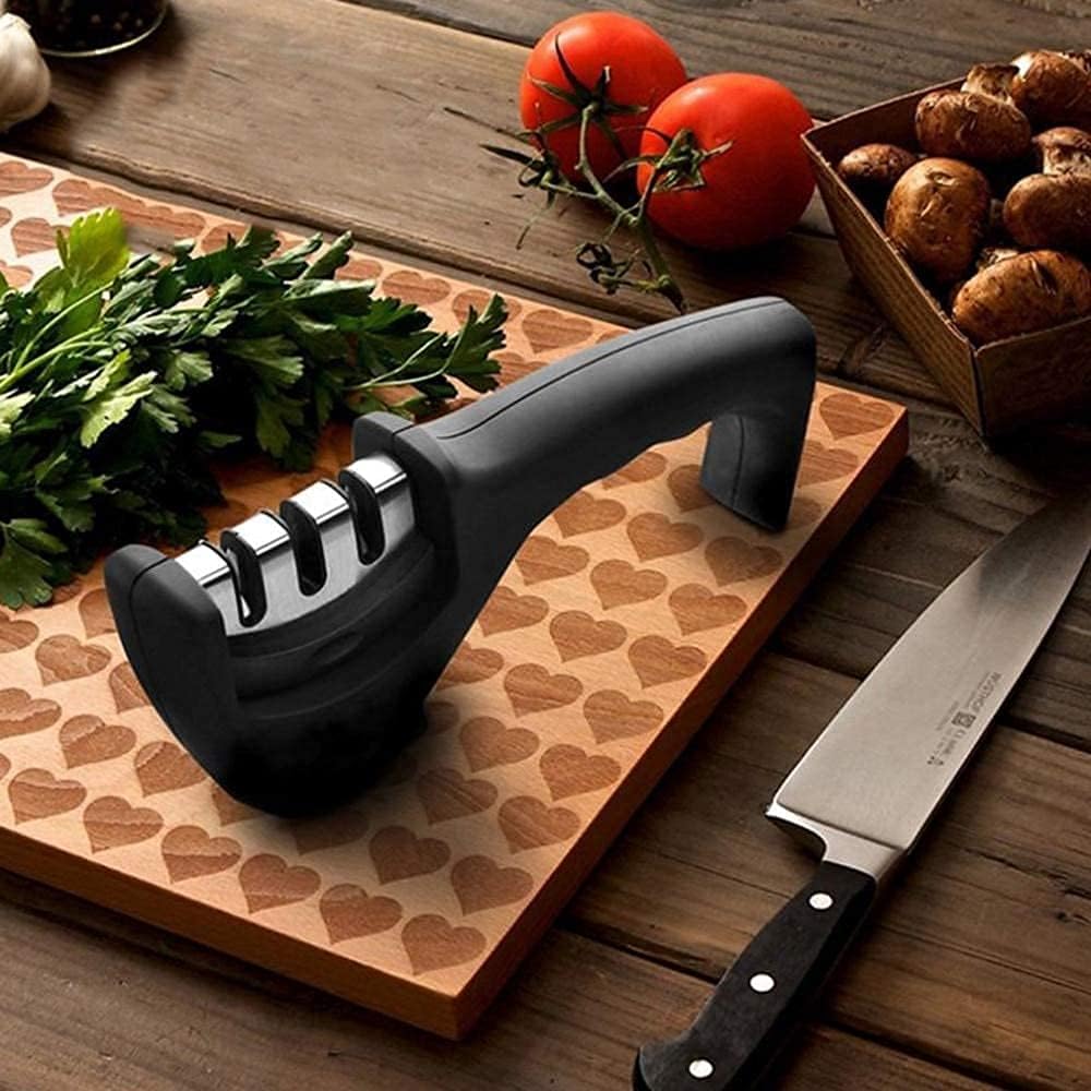 E-COSMOS Pro Knife Sharpener Tool - Advanced Rod Sharpening System for Effortless Blade Maintenance | Ideal for Chefs and Home Cooks