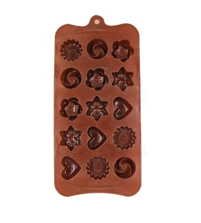 E-COSMOS Chocolate Silicon Mould, Random Design Chocolate Mould for Baking Making Chocolates