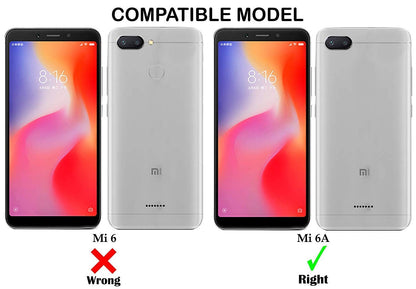 E-COSMOS for Redmi 6A Case Cover Slim Crystal Clear Soft TPU Back Cover (Transparent)