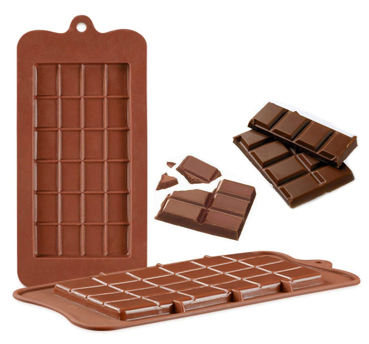 E-COSMOS Chocolate Silicon Mould, Random Design Chocolate Mould for Baking Making Chocolates