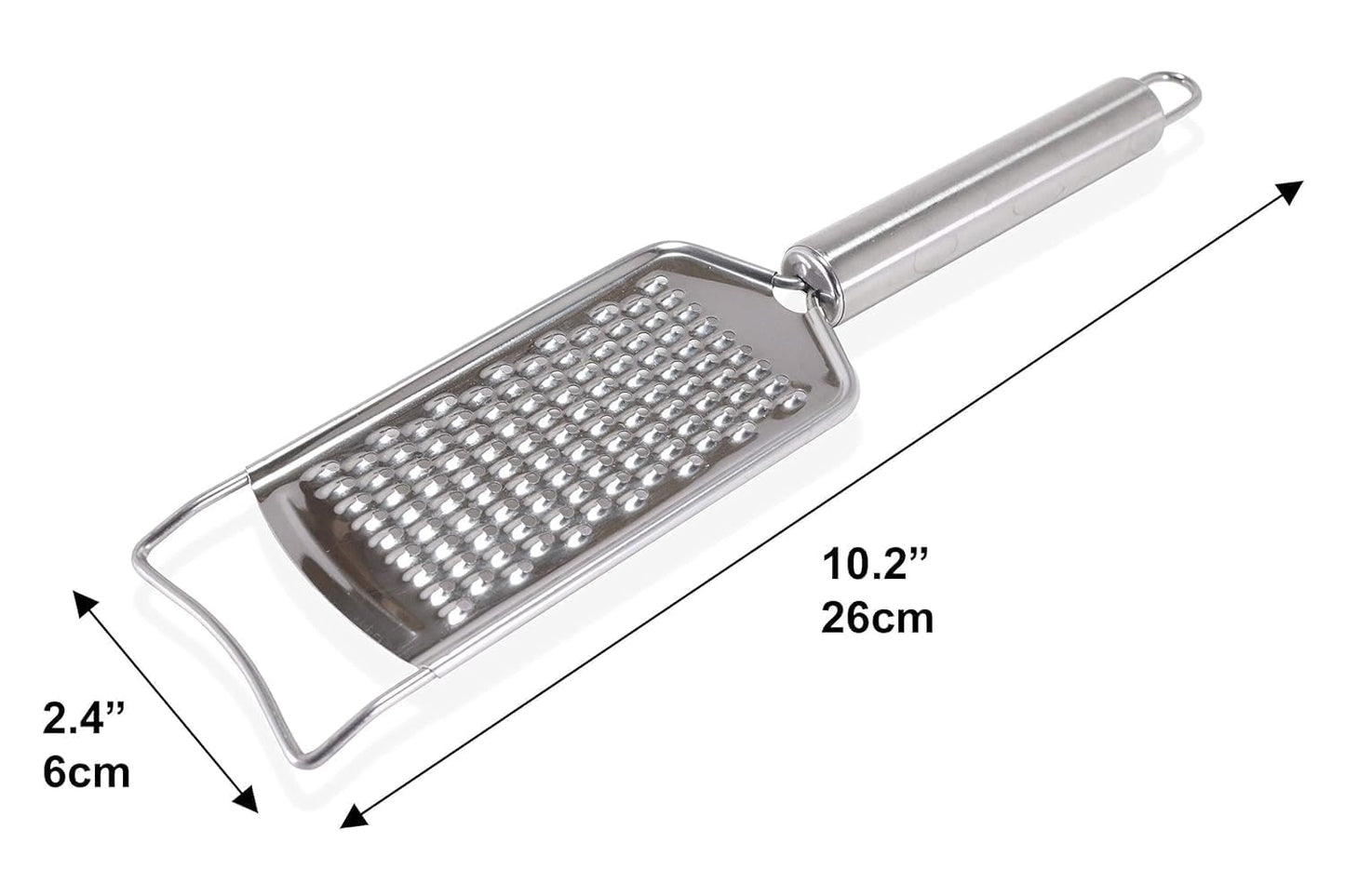 E-COSMOS Stainless Steel Cheese Grater & Lemon Zester for Kitchen