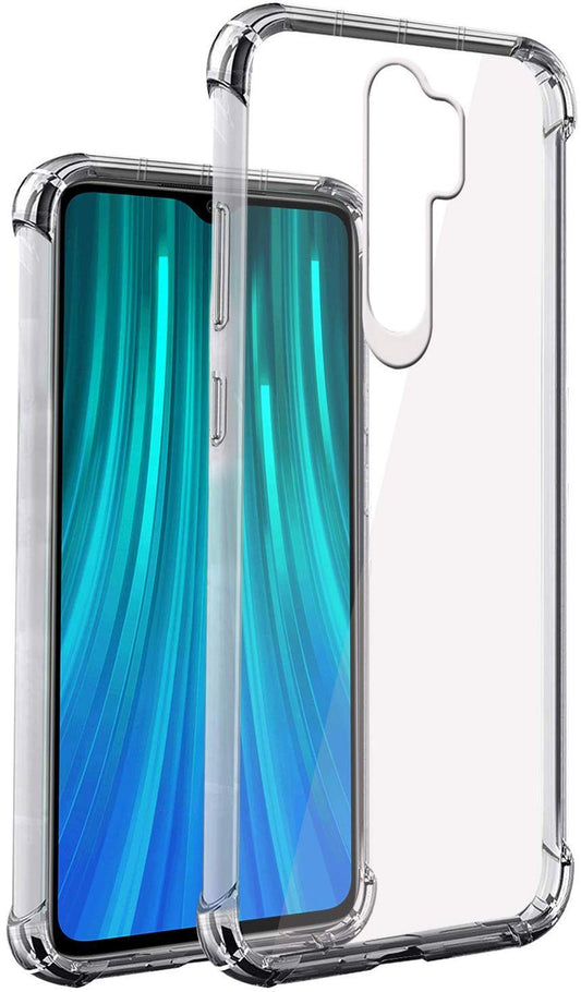 E-COSMOS for Redmi Note 8 Pro Case Cover Slim Crystal Clear Soft TPU Back Cover (Transparent)