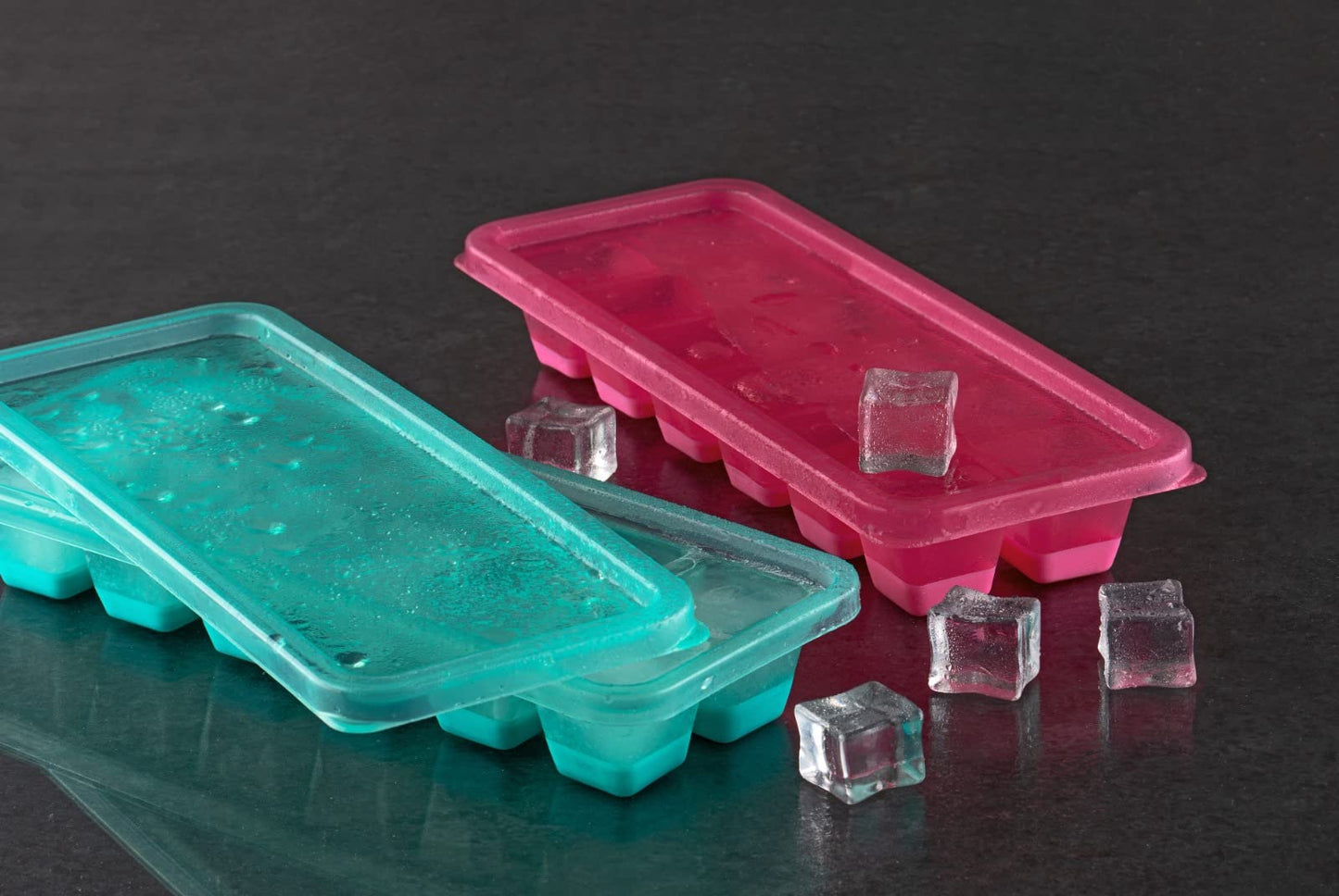 E-COSMOS Ice Cube Tray Silicone for Freezer Honeycomb 37 Cavity Ice Cube Mould Flexible Tray for Freezer, Chocolate Cake Maker, Ice Trays for Chilled Drinks, Reusable (Multi Color)