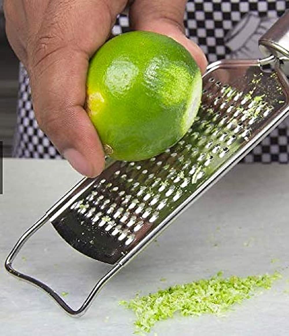 E-COSMOS Stainless Steel Cheese Grater & Lemon Zester for Kitchen