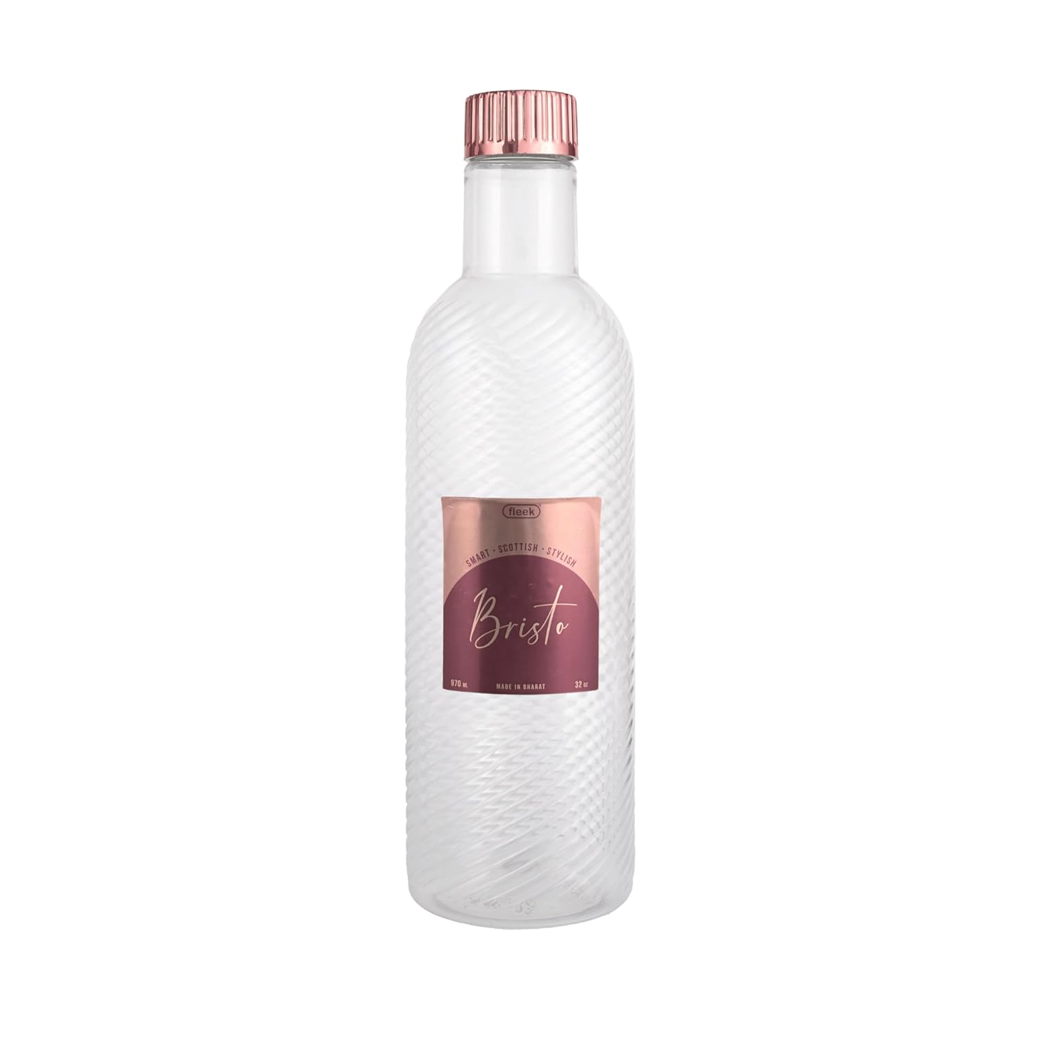 E-COSMOS 970ml Water Bottle - Reusable BPA-Free Fridge Bottle, Durable & Leak Proof for Travel & Work (Bristo) (Assorted) POF 1