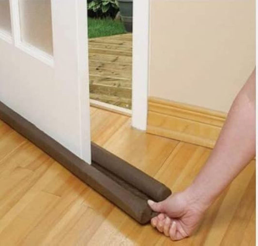 E-COSMOS Door Bottom Sealing Strip Guard for Home | Door Stoppers | Door Seal | Door Closers | Sound-Proof Reduce Noise Energy Saving Weather Stripping | Waterproof - Brown, (39 inch) (Pack of 1)