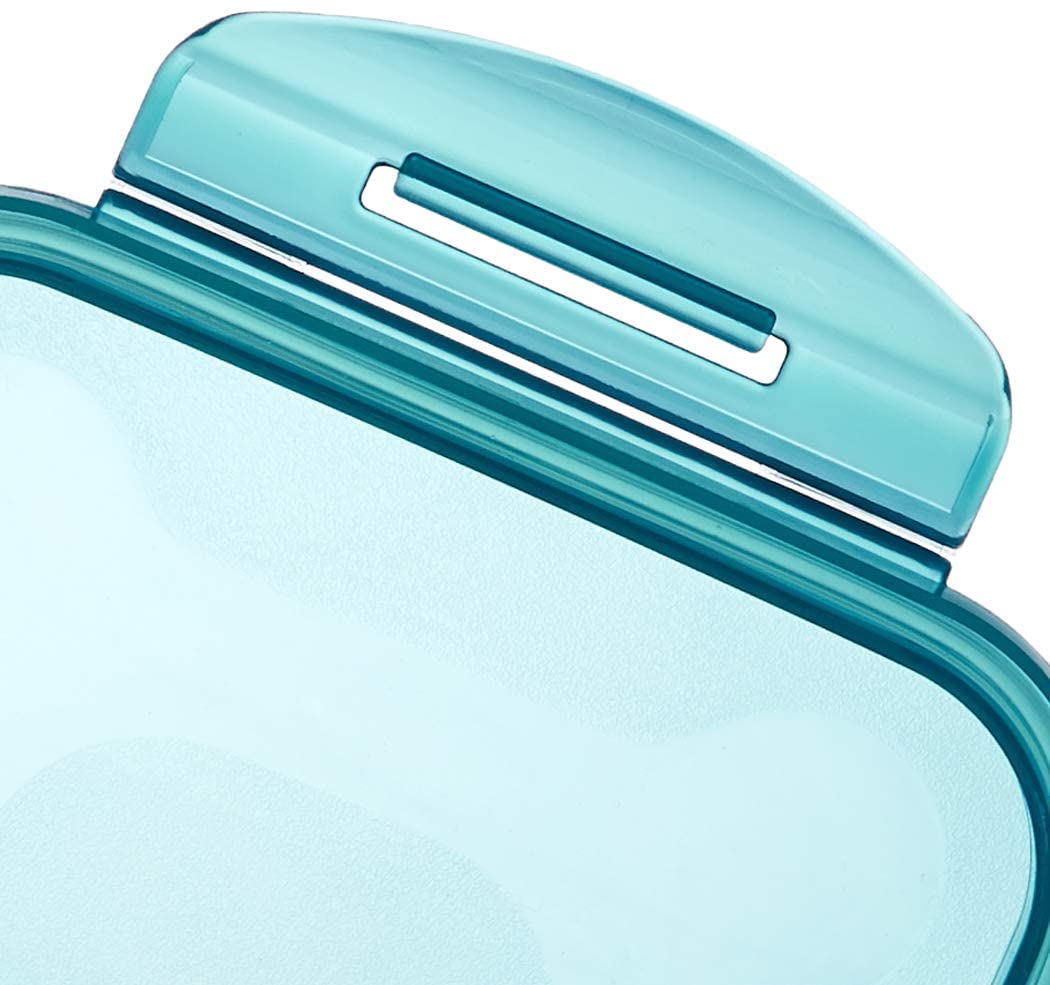 E-COSMOS Fridge Storage Boxes Pack Of 6 With Removable Drain Plate And Airtight Lid (1500ml)