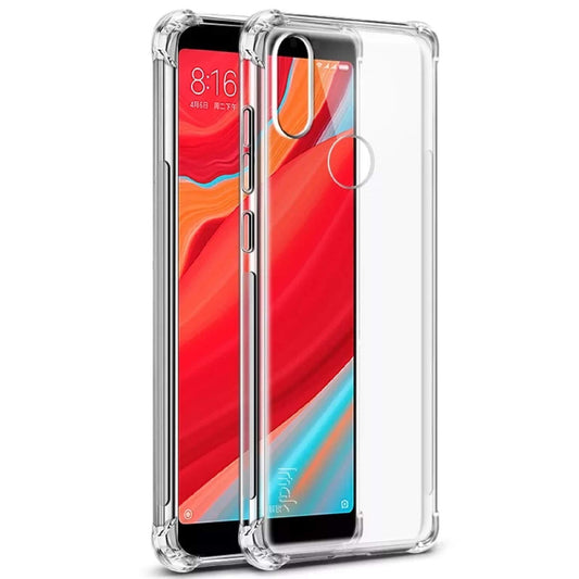 E-COSMOS for Redmi Y2 Case Cover Slim Crystal Clear Soft TPU Back Cover (Transparent)