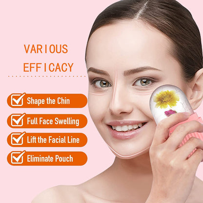 E-COSMOS Ice Face Roller Massager,Ice Cube Roller For Face, Eyes And Neck Naturally Conditioning And Skin Care,De-Puff Eye Bags,Reduce Migraine Pain,Reusable Massage Silicone Ice Mold (Multicolor)
