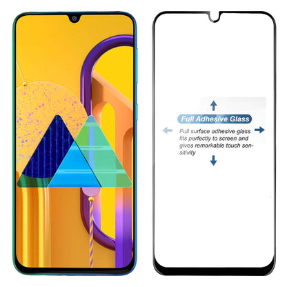 E-COSMOS 9D Full Glue Edge-to-Edge Coverage Screen Protector Tempered Glass for Samsung Galaxy M21 (Black Edition)