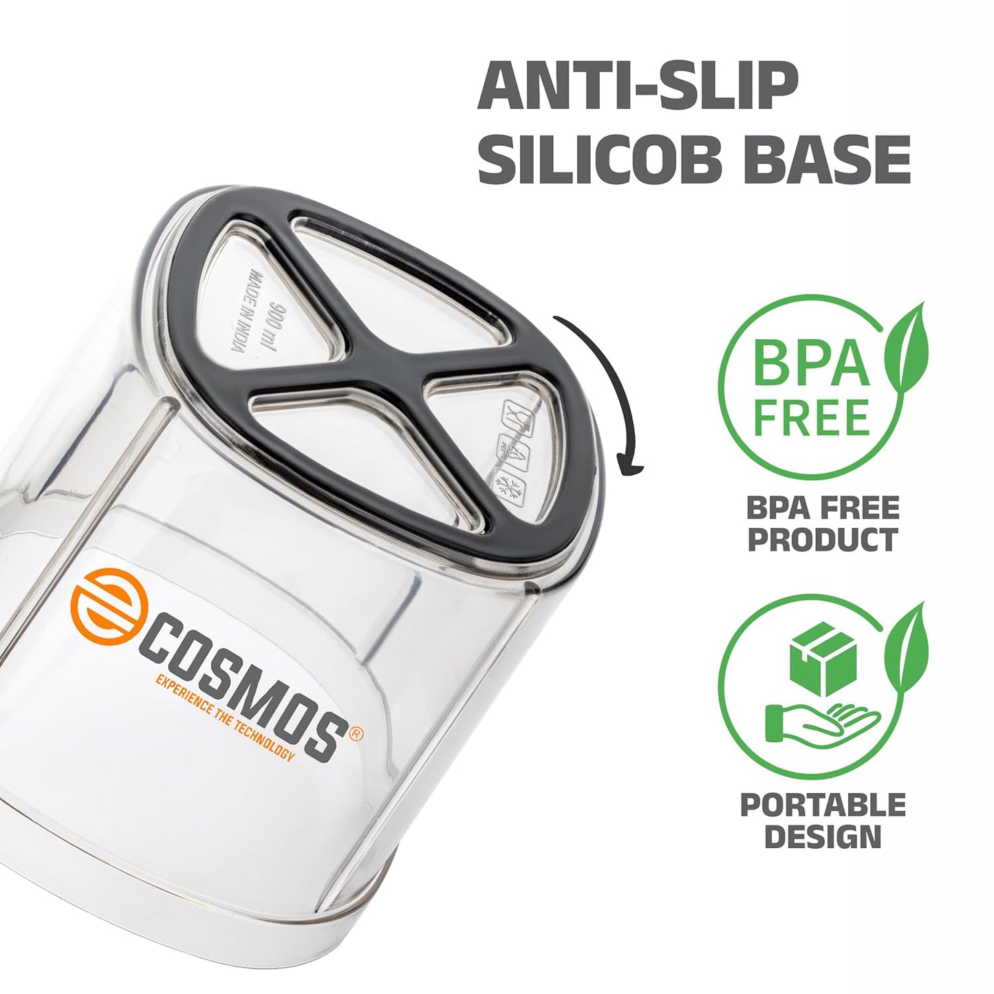 E-COSMOS Food Chopper Manual Hand-Press (Dori Chopper 900ml)