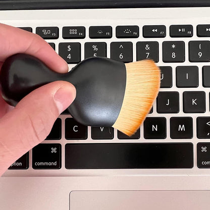 E-Cosmos Brush Mini Car Cleaning Brush with Handle and Dust Cover Car AC Vent Cleaner Dashboard Cleaner Accessories for Detailing Brush Multipurpose Gadget Cleaner Car Duster Brush (Small) (1pcs)
