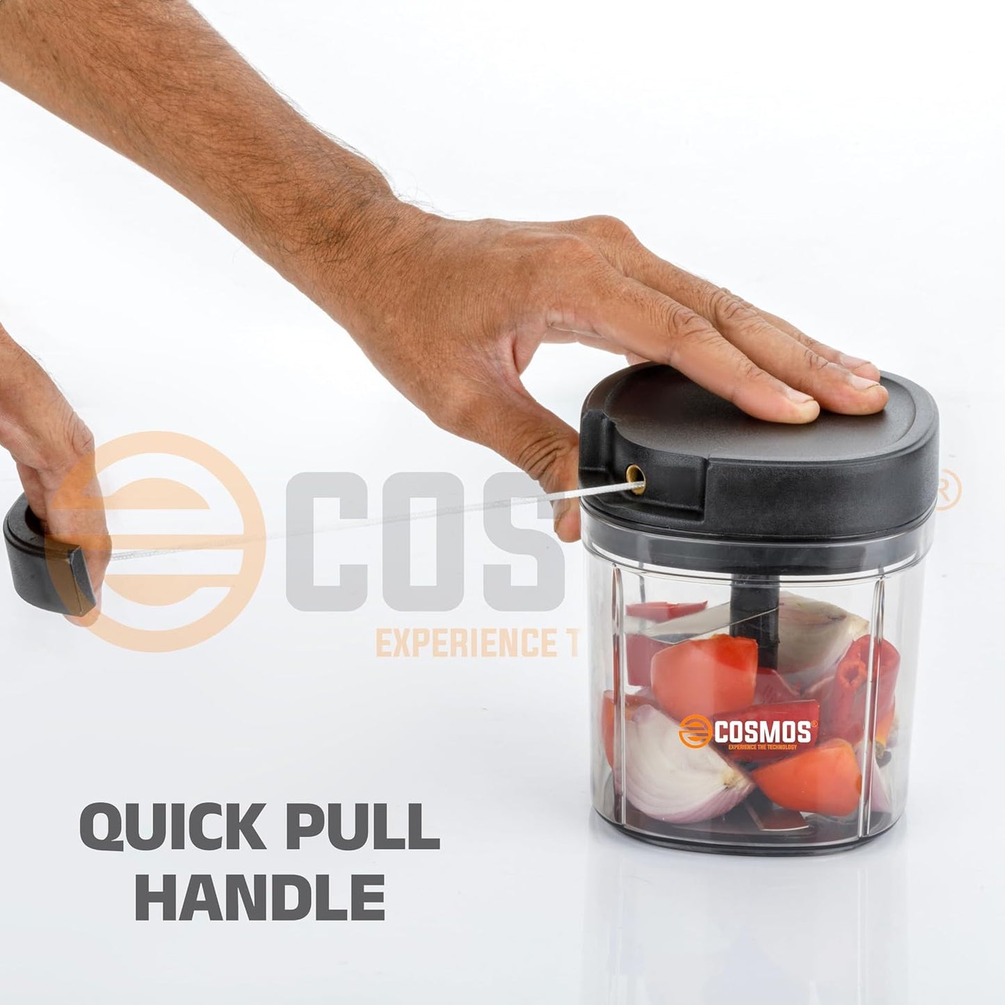 E-COSMOS Food Chopper Manual Hand-Press (Dori Chopper 900ml)