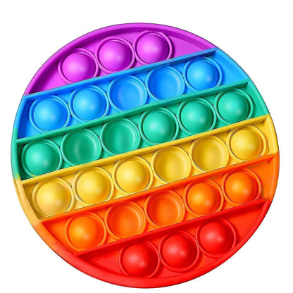 E-COSMOS Pop It Fidget Toys,Push Pop Bubble Fidget Sensory Toy,Autism Special Needs Silicone Stress Relief Toy, Fidget Toy Sensory Toy Novelty Gifts for Kids Adults (Pack of 2)