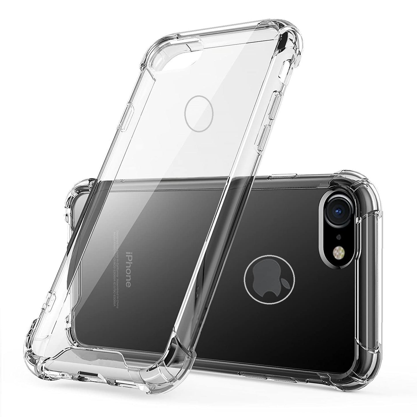 E-COSMOS Back Cover for Apple iPhone 6 (TPU+Plastic_Transparent)