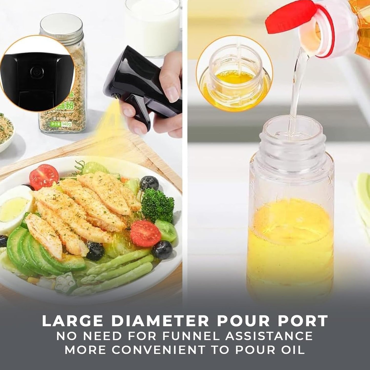 E-COSMOS Olive Oil Dispenser Bottle for Kitchen