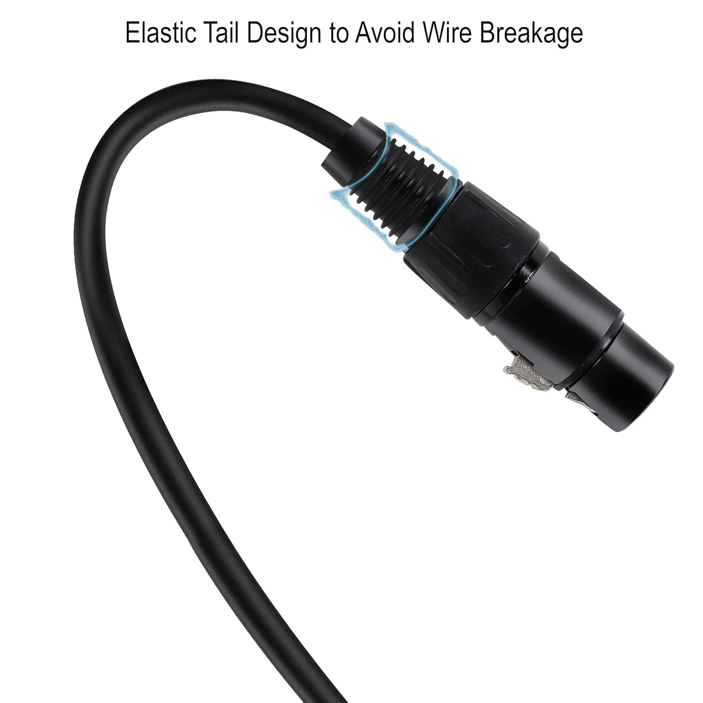 E-COSMOS Xlr Cable, Xlr Male To Female Microphone Extension Cable For Amplifiers,Microphones,Mixer,Preamp,Speaker System Or Other Professional Recording 2M/6.5Ft