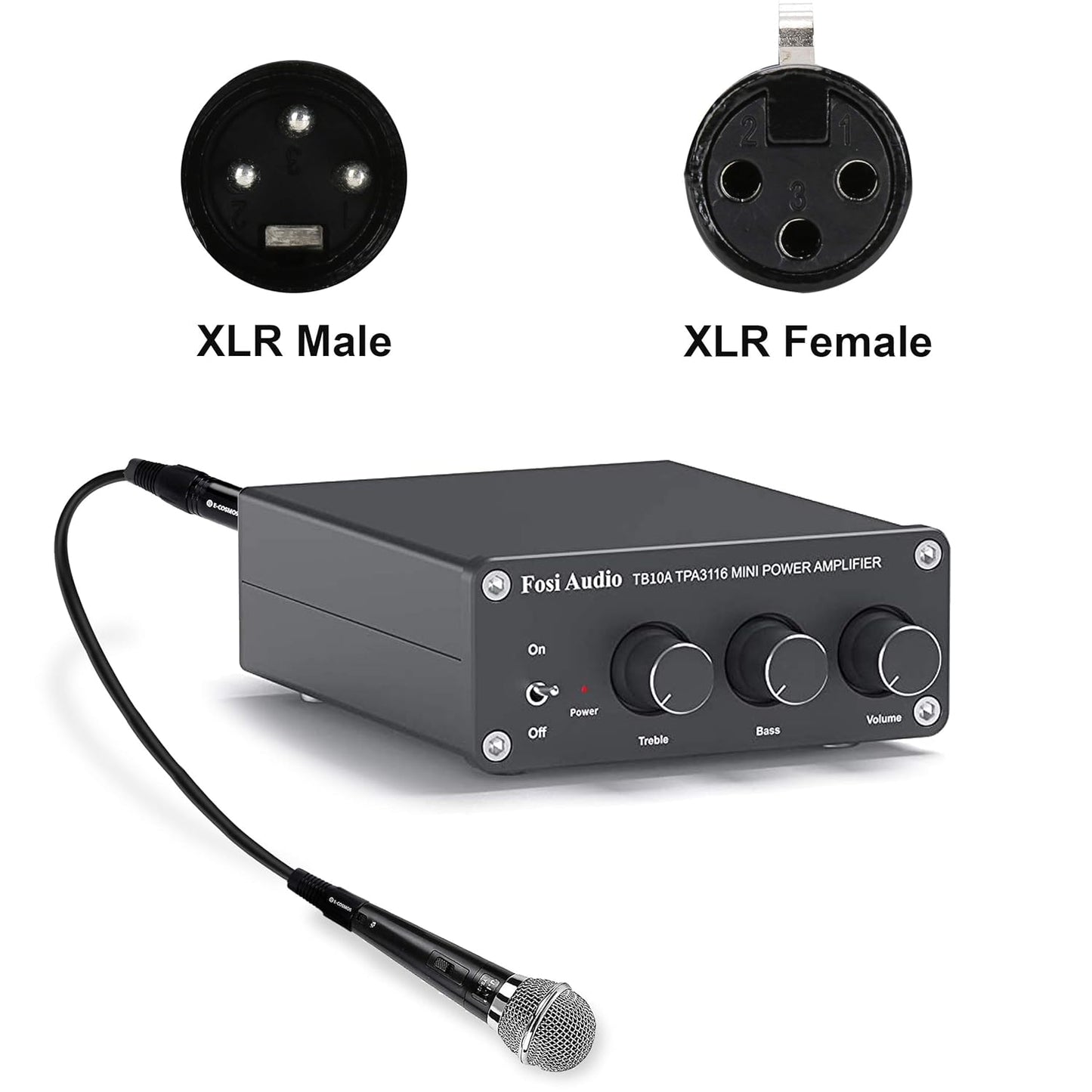 E-COSMOS Xlr Cable, Xlr Male To Female Microphone Extension Cable For Amplifiers,Microphones,Mixer,Preamp,Speaker System Or Other Professional Recording 2M/6.5Ft