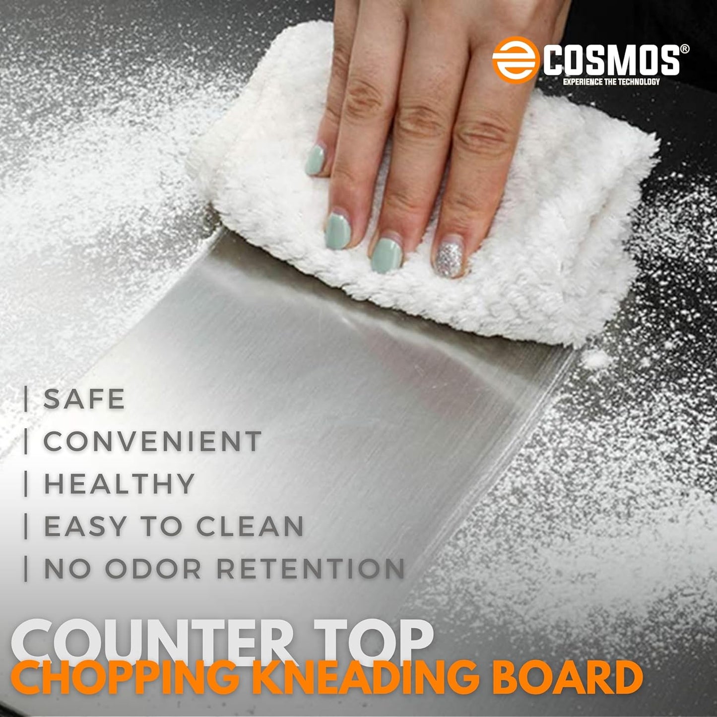 E-COSMOS Plastic Cutting/Chopping Board (Turquoise)