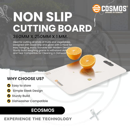E-COSMOS Plastic Cutting/Chopping Board (Turquoise)