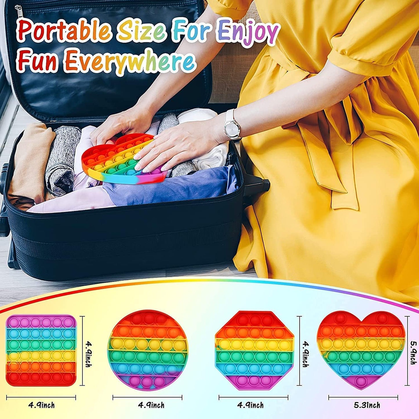 E-COSMOS Pop It Autism Special Silicone Stress Relief Toy